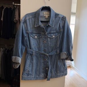 Madewell Belted Blue Jean Jacket
